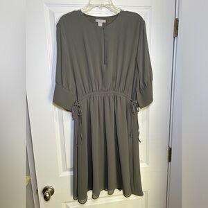 H&M lined dress with keyhole detail